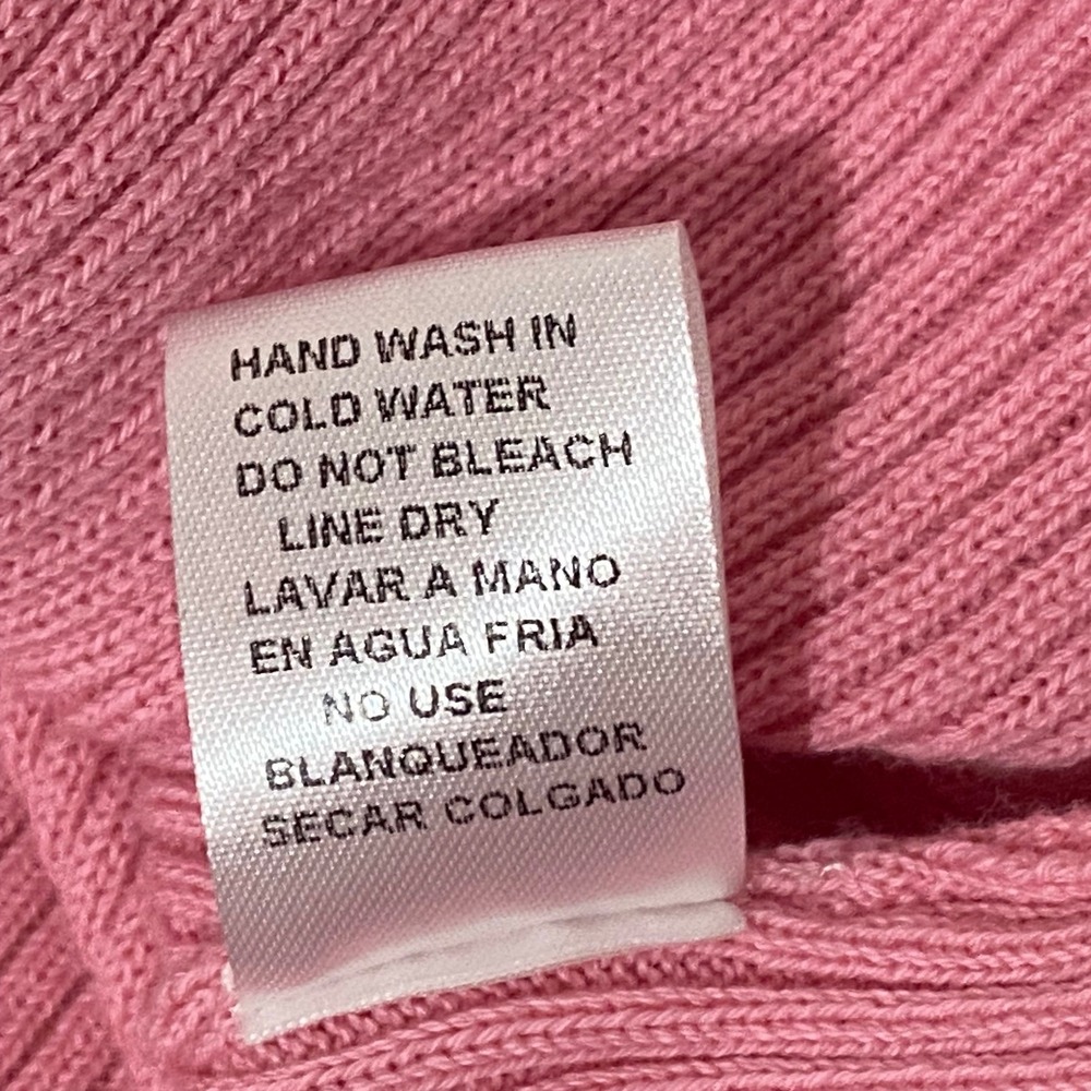 Pink Bow Crop Sweater S Balletcore Soft Girl‎ Romantic Square Neck Puff Sleeve - Picture 7 of 7